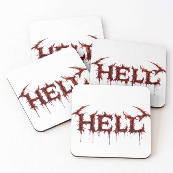 Item preview, Hell – Gothic Dripping Blood Metal Design designed and sold by bloomandbeads.eu.