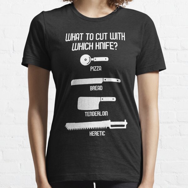 Qué cortar con qué cuchillo - Wargaming Meme Chart Camiseta esencial