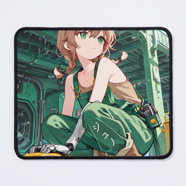 Item preview, JUNO: Robot Pet Garden Walk | Cute Solarpunk Anime Girl designed and sold by Sytrics.