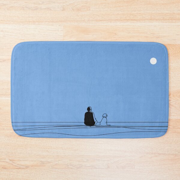 Item preview, Sitting by the water with a dog designed and sold by anytka.
