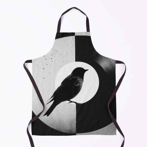 Item preview, Bird on record in black and white designed and sold by anytka.