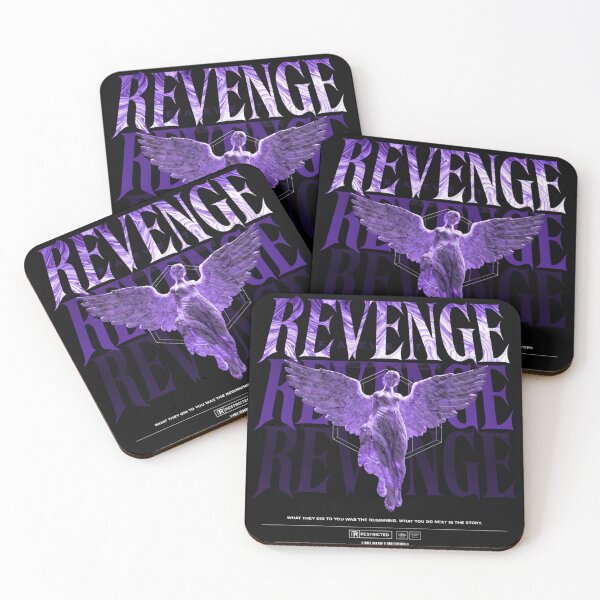 Item preview, Revenge Dark Aesthetic Gothic Angel Marble Statue Purple Design designed and sold by InkDropLabs.