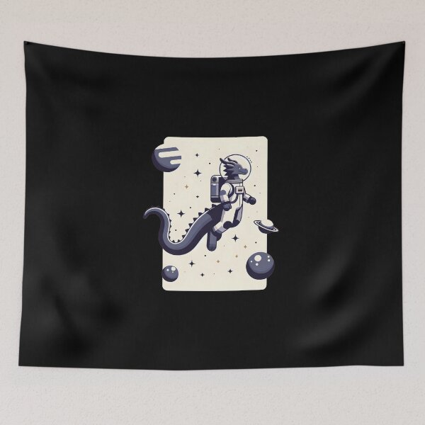 Item preview, Dragon Astronaut – Cute Space Dragon Floating in Galaxy Design designed and sold by CyfroweMysli.