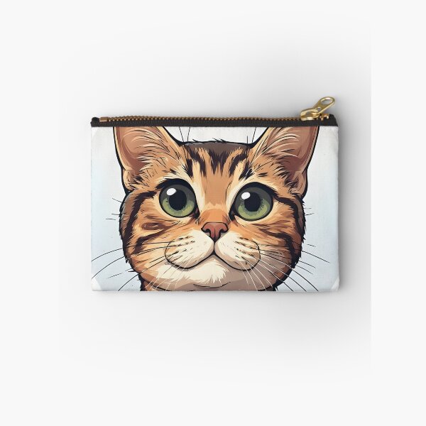 Item preview, Cute Tabby Cat Head Illustration | Big Eye Kitty Portrait designed and sold by Karolina’s Cozy Creations.