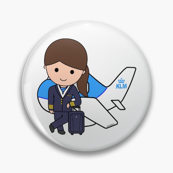 Artikelvorschau, KLM-Pilotin entworfen und verkauft von Colalogbook.