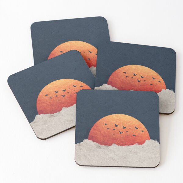 Item preview, Sunset with birds flying in the sky designed and sold by anytka.