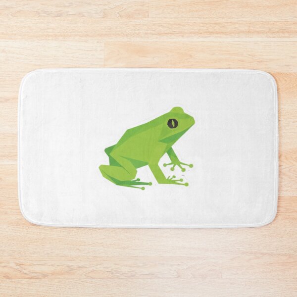 Item preview, Minimalist Green Frog – Geometric Sticker for Clean Style designed and sold by bsbd-action.