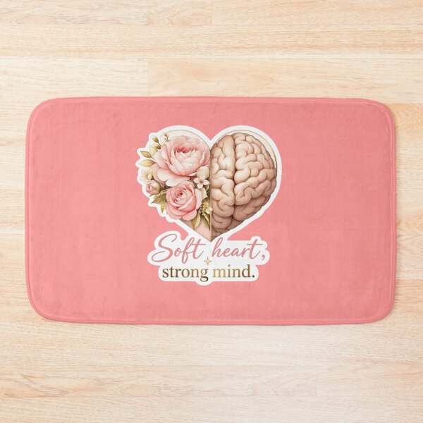 Item preview, Soft Heart Strong Mind Floral Brain Heart Sticker designed and sold by Scro-Ciob-Shop.
