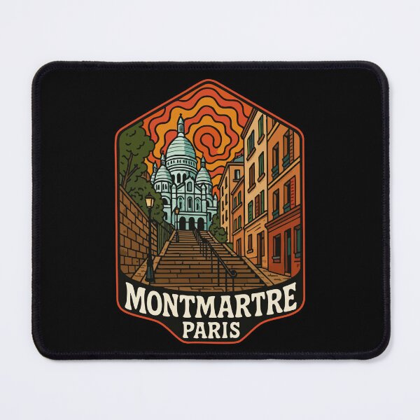 Item preview, Montmartre Paris Europe Trippy Art Travel designed and sold by TomFrontierArt.