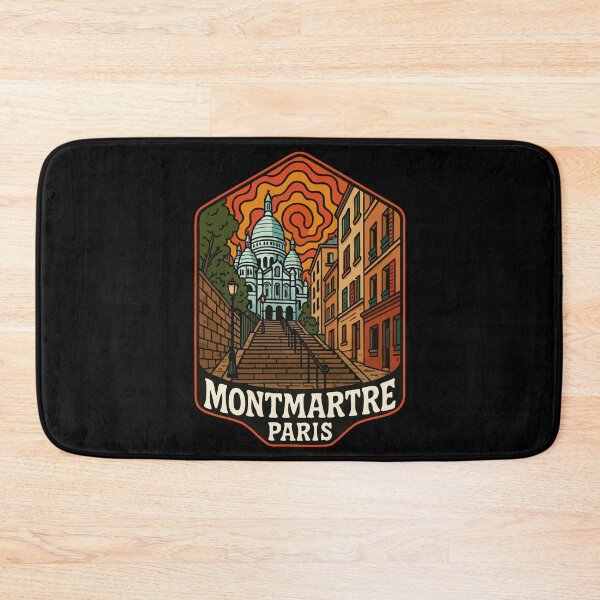 Item preview, Montmartre Paris Europe Trippy Art Travel designed and sold by TomFrontierArt.