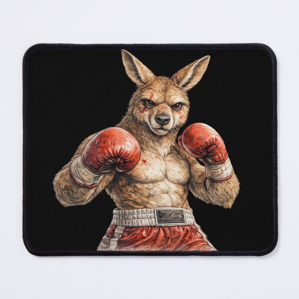 Item preview, Boxing Kangaroo Illustration designed and sold by Felixuss.