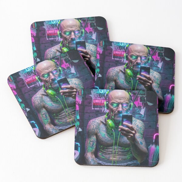 Item preview, “WALTER WHITE NEON BREAKDOWN — UNDERGROUND GIG CHEMISTRY EDITION” designed and sold by Print Fiction.