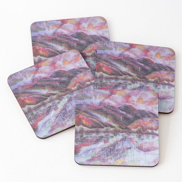 Item preview, Vibrant Mountain River Reflection Drawing designed and sold by anamariafischer.