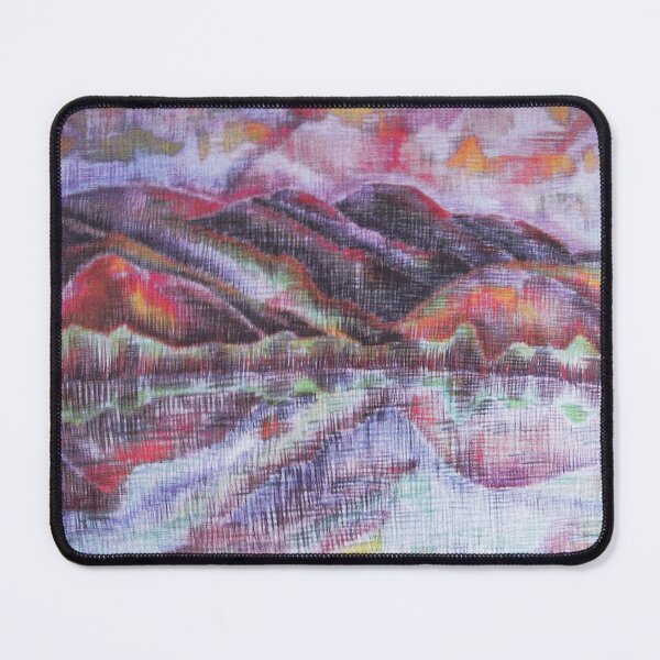 Item preview, Vibrant Mountain River Reflection Drawing designed and sold by anamariafischer.