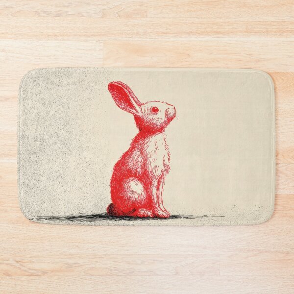 Item preview, Rabbit sits and looks towards light designed and sold by anytka.