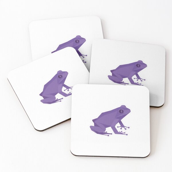 Item preview, Modern Purple Frog – Geometric Sticker for Students designed and sold by bsbd-action.
