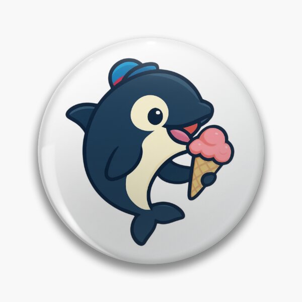 Item preview, Orca Whale eating Ice Cream designed and sold by Animal Aura Studio.