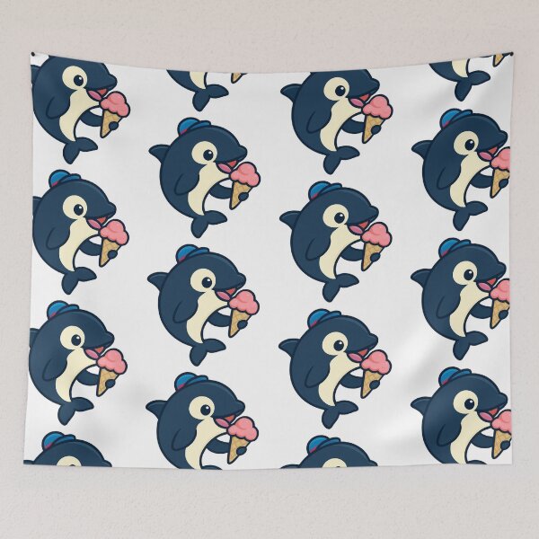 Item preview, Orca Whale eating Ice Cream designed and sold by Animal Aura Studio.