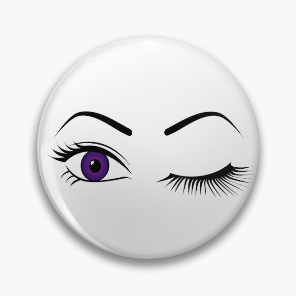 Item preview, Violet Wink (Right Eye Open) - Bold Purple Eye Art | Lashy Wink Design designed and sold by Lainey1978.