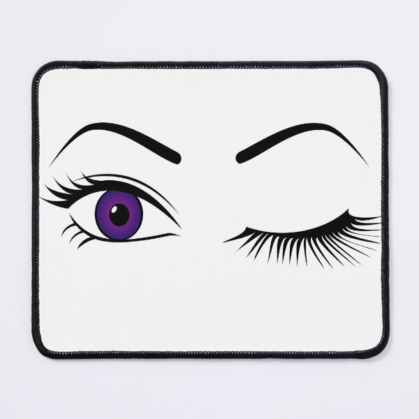 Item preview, Violet Wink (Right Eye Open) - Bold Purple Eye Art | Lashy Wink Design designed and sold by Lainey1978.