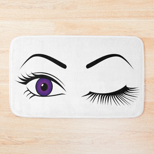 Item preview, Violet Wink (Right Eye Open) - Bold Purple Eye Art | Lashy Wink Design designed and sold by Lainey1978.