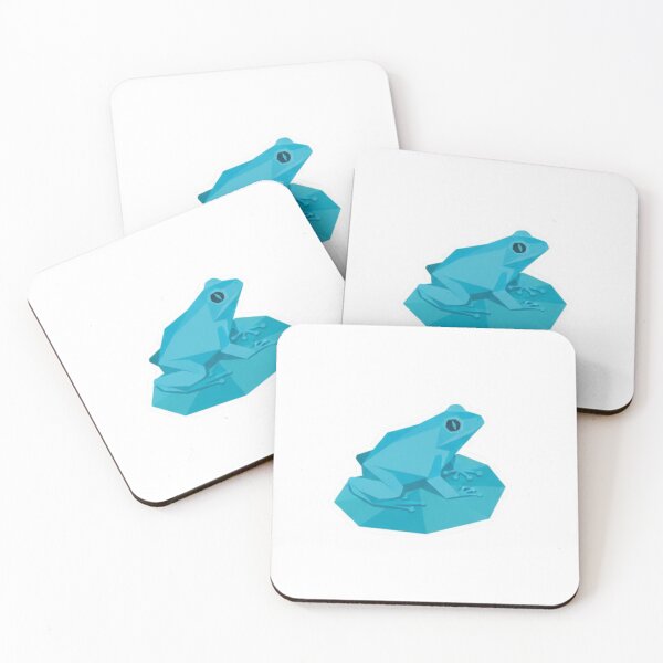 Item preview, Turquoise Blue Frog – Refreshing Sticker for Water Accessories designed and sold by bsbd-action.