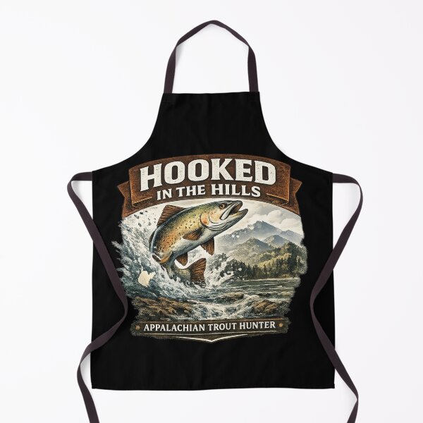 Item preview, Hooked in the Hills Trout Shirt – Appalachian Trout Hunter Fishing T designed and sold by WildWonderfulWear.