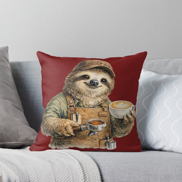 Item preview, Cute Barista Sloth Clipart designed and sold by Felixuss.