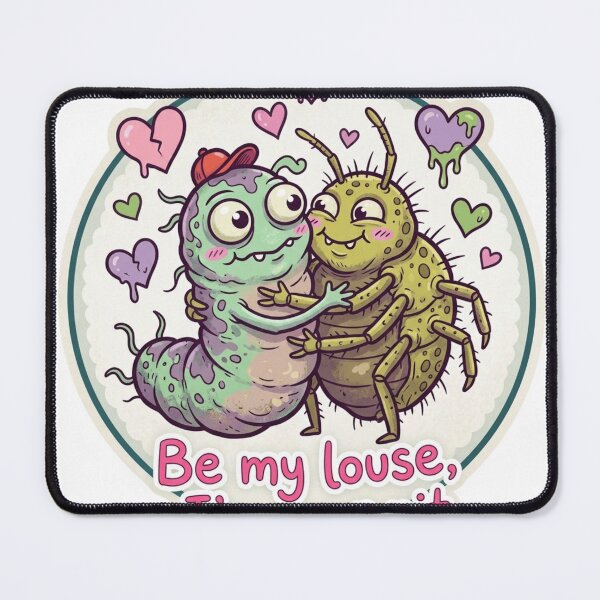 Item preview, Be My Louse I’m Your Nit  Love Meme Sticker designed and sold by Imaginarium of Chaos falcon88 .