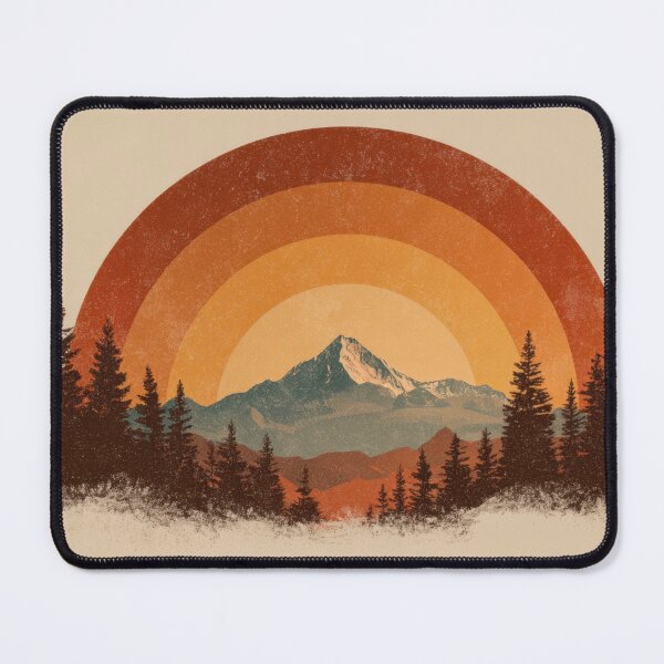 Item preview, Mountain scene with sunset and trees designed and sold by anytka.