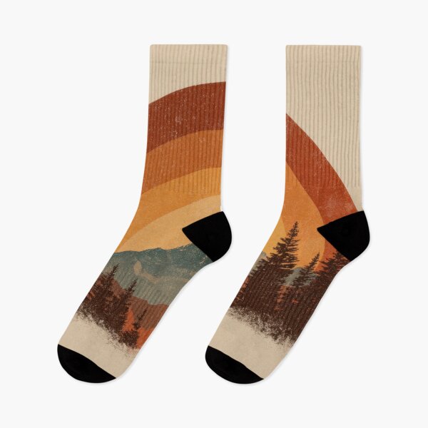 Item preview, Mountain scene with sunset and trees designed and sold by anytka.