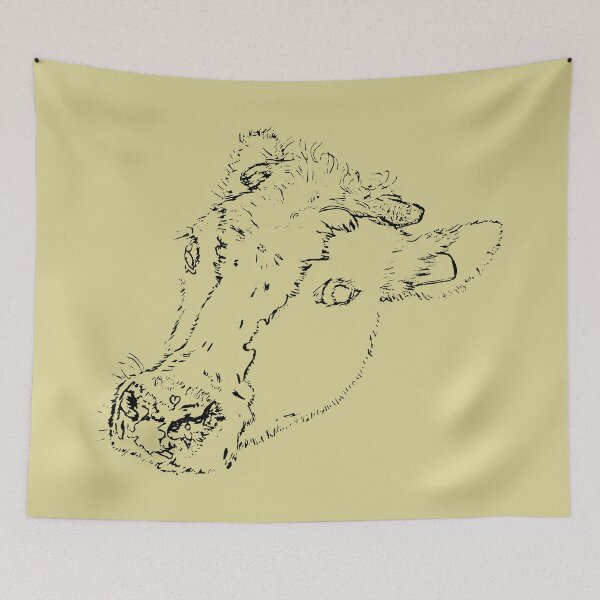Item preview, Dairy Cow - Side Eye - (#DCD494) designed and sold by The Stippler Process.