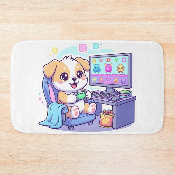 Item preview, Gaming Dog Cartoon  designed and sold by Ditstyle.