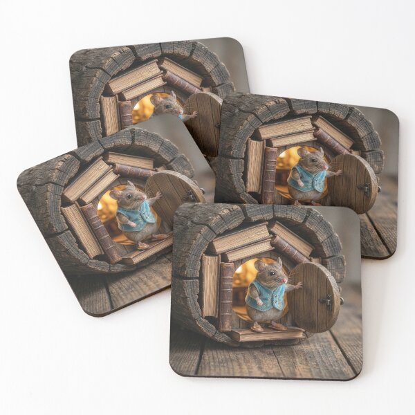 Item preview, Mouse Greets Guests Coming to His Cozy House designed and sold by Tridentulus.