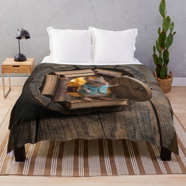 Item preview, Mouse Greets Guests Coming to His Cozy House designed and sold by Tridentulus.