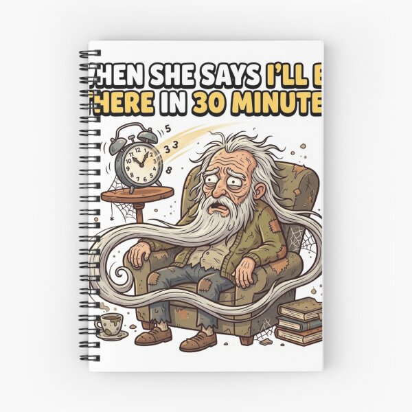 Item preview, When She Says I’ll Be There In 30 Minutes Meme Sticker designed and sold by Imaginarium of Chaos falcon88 .