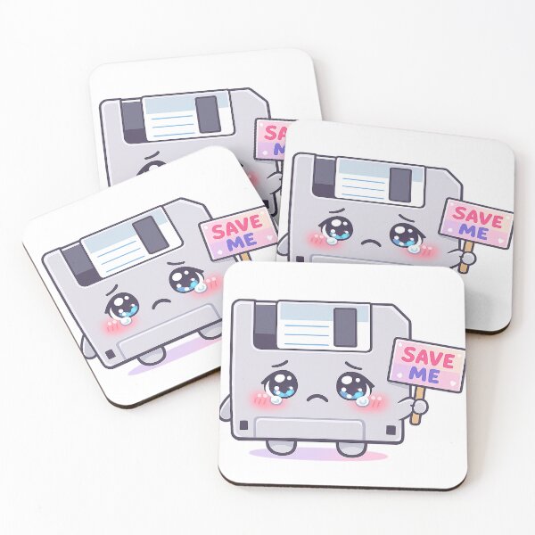 Item preview,  Save Me Funny Retro Floppy Disk 90s Kawaii Tech designed and sold by Retro Mood Co.