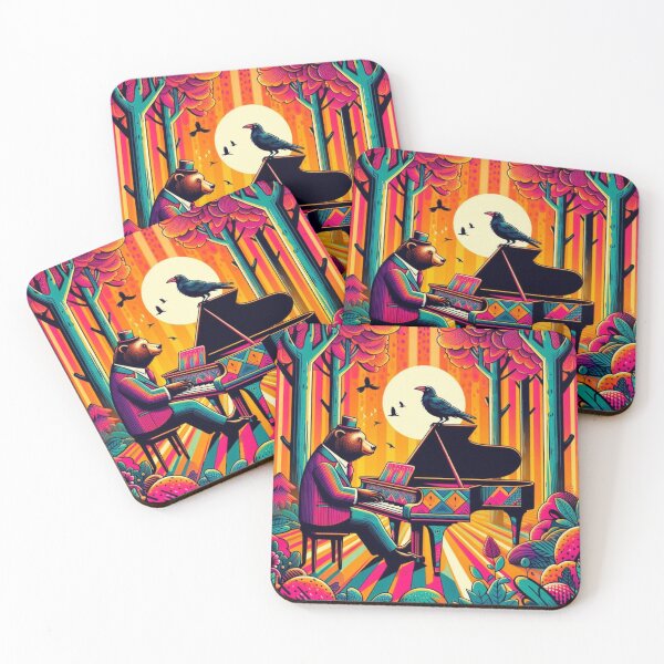 Item preview, Psychedelic Woodland – Musical Adventure Emblem designed and sold by Dogandesighn.