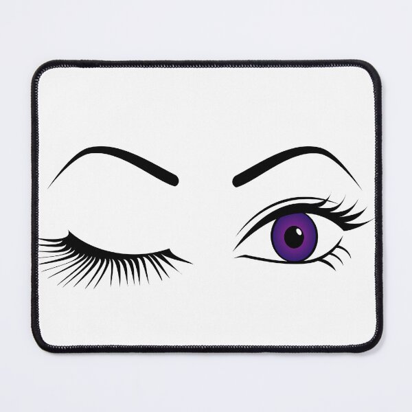 Item preview, Violet Wink (Left Eye Open) - Bold Purple Eye Art | Lashy Wink Design designed and sold by Lainey1978.