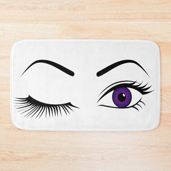 Item preview, Violet Wink (Left Eye Open) - Bold Purple Eye Art | Lashy Wink Design designed and sold by Lainey1978.