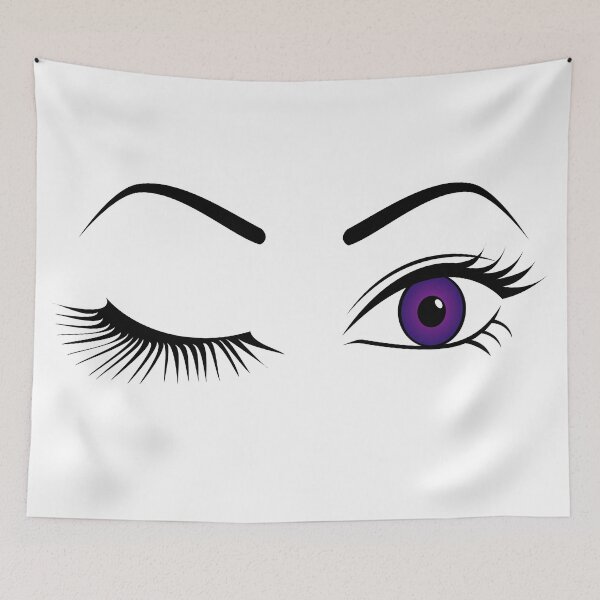Item preview, Violet Wink (Left Eye Open) - Bold Purple Eye Art | Lashy Wink Design designed and sold by Lainey1978.