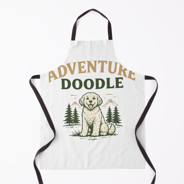 Item preview, Cool Doodle Dog Mountain Hiking Lover Retro Nature Trail Vibes designed and sold by Inkvado.