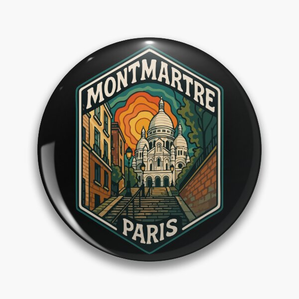 Item preview, Montmartre Paris Retro Trippy Art Travel designed and sold by TomFrontierArt.