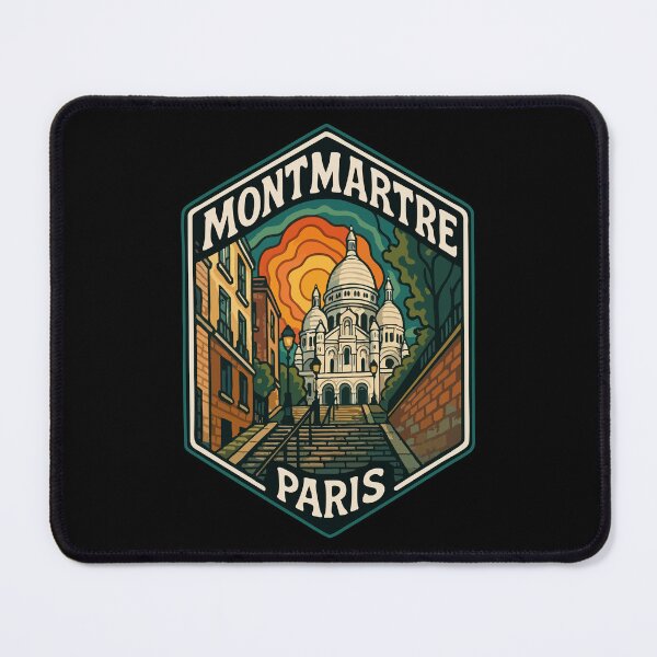 Item preview, Montmartre Paris Retro Trippy Art Travel designed and sold by TomFrontierArt.