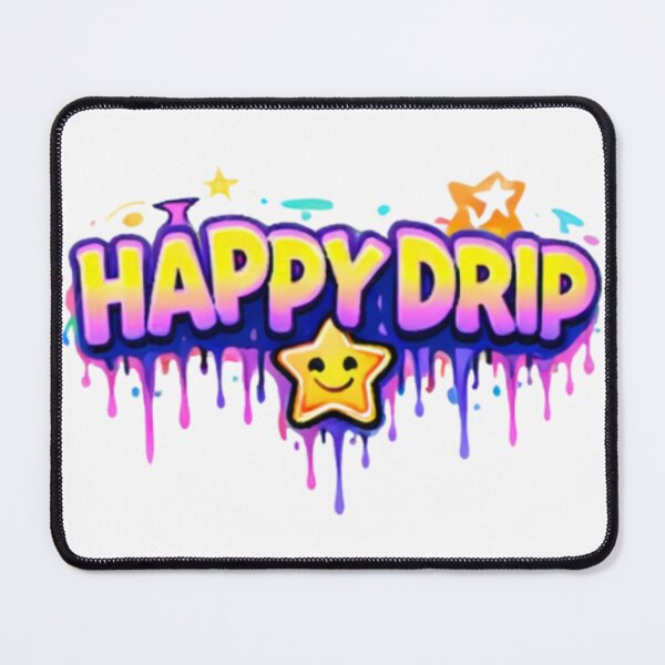 Item preview, Happy Drip – Cute Colorful Dripping Kawaii Design designed and sold by bloomandbeads.eu.