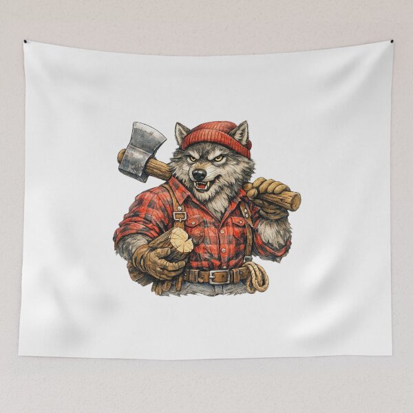 Item preview, Axeman Wolf Clipart designed and sold by Felixuss.