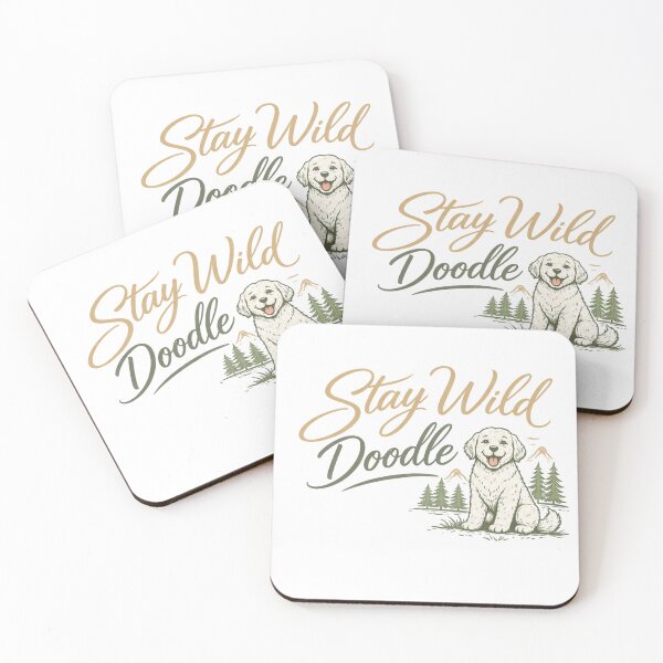 Item preview, Cute Mountain Doodle Dog Lover Retro Hiking Outdoor Wilderness designed and sold by Inkvado.