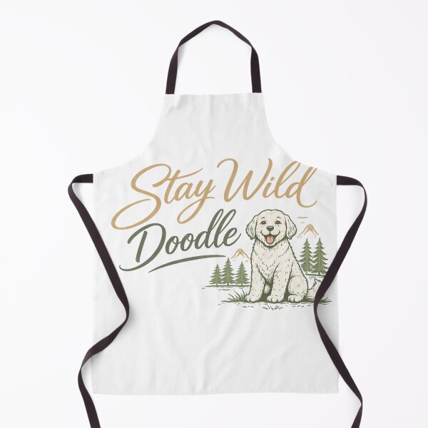 Item preview, Cute Mountain Doodle Dog Lover Retro Hiking Outdoor Wilderness designed and sold by Inkvado.