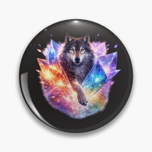 Item preview, Wolf Prism – Cosmic Crystal Wolf Geometric Art designed and sold by GeoWild Designs.