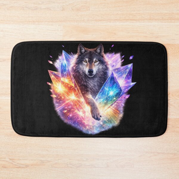 Item preview, Wolf Prism – Cosmic Crystal Wolf Geometric Art designed and sold by GeoWild Designs.
